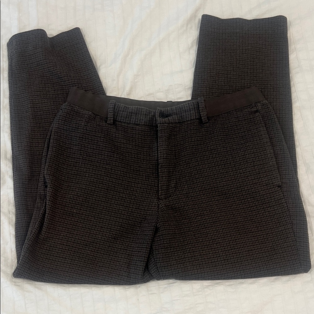 Men's Black Checkered Pants